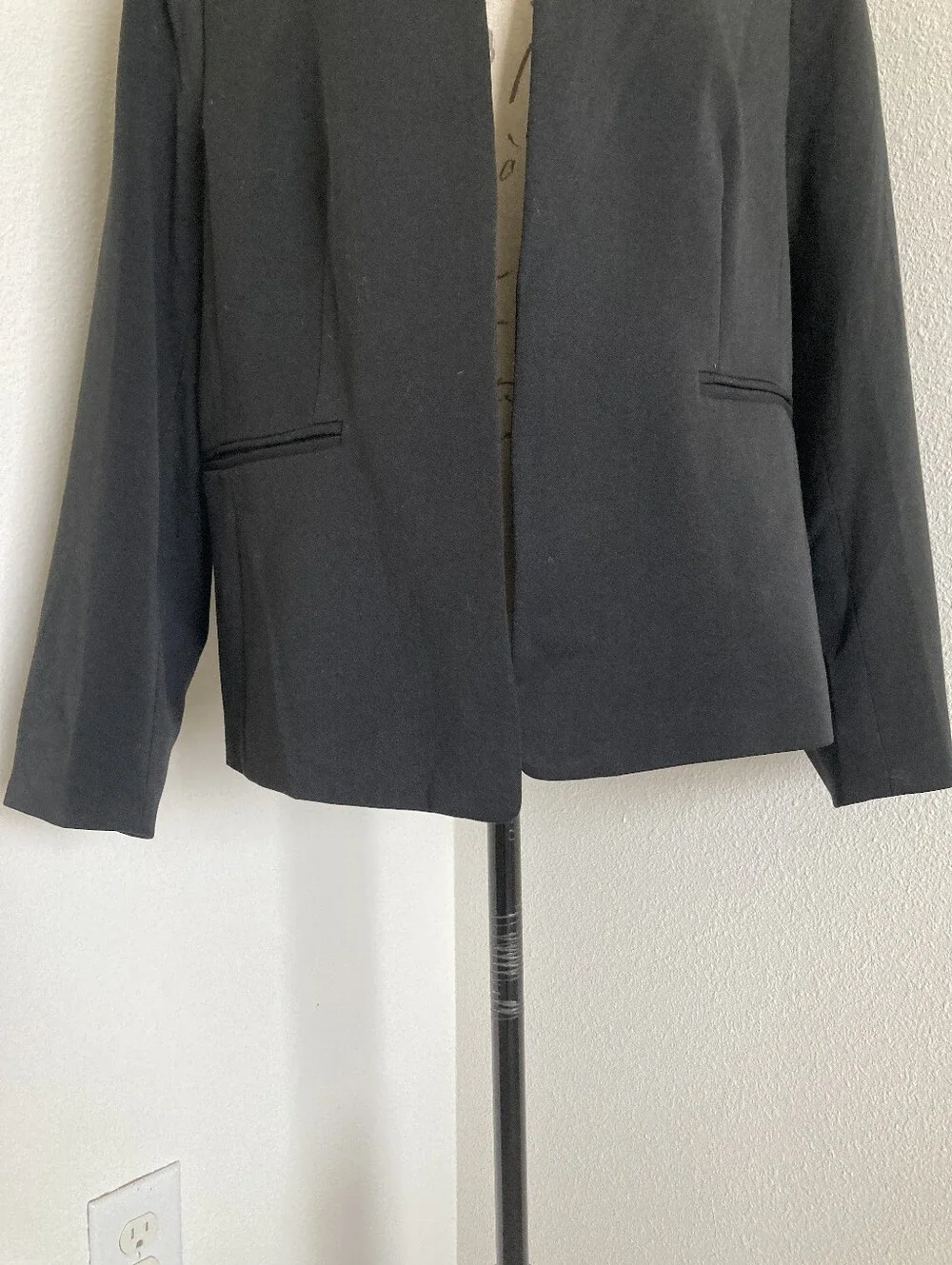 J. Crew Black Open-Front Blazer